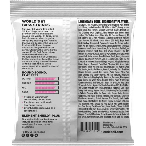 Ernie Ball 2814 Flatwound Cobalt Bass